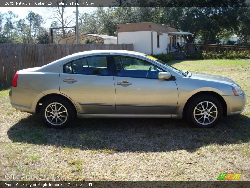 Platinum Pearl / Gray 2005 Mitsubishi Galant ES
