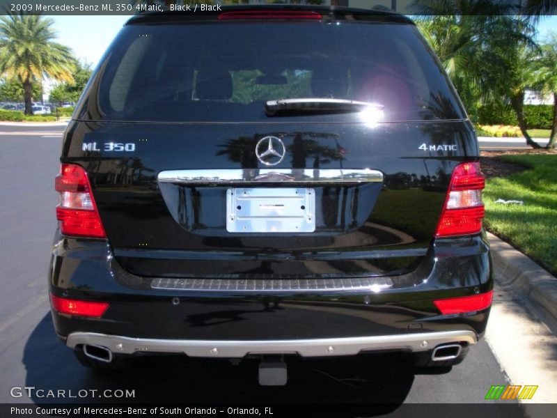 Black / Black 2009 Mercedes-Benz ML 350 4Matic