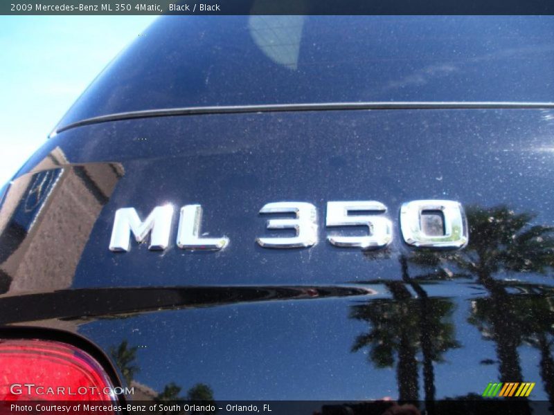 Black / Black 2009 Mercedes-Benz ML 350 4Matic