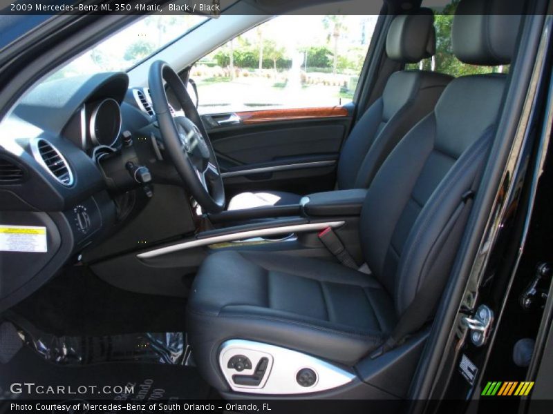 Black / Black 2009 Mercedes-Benz ML 350 4Matic