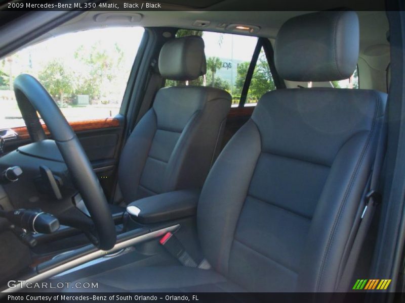 Black / Black 2009 Mercedes-Benz ML 350 4Matic