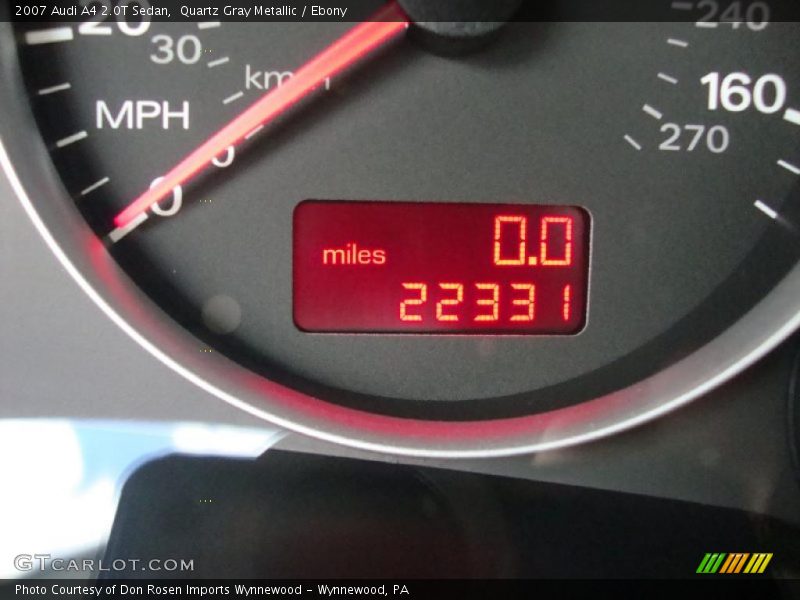 Quartz Gray Metallic / Ebony 2007 Audi A4 2.0T Sedan