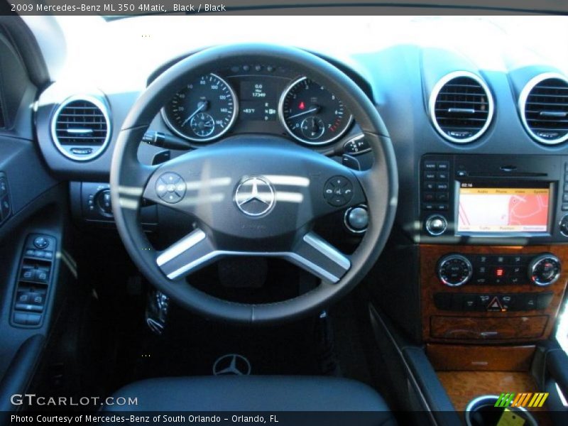 Black / Black 2009 Mercedes-Benz ML 350 4Matic