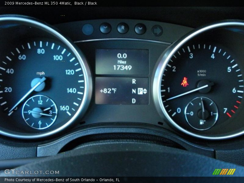Black / Black 2009 Mercedes-Benz ML 350 4Matic