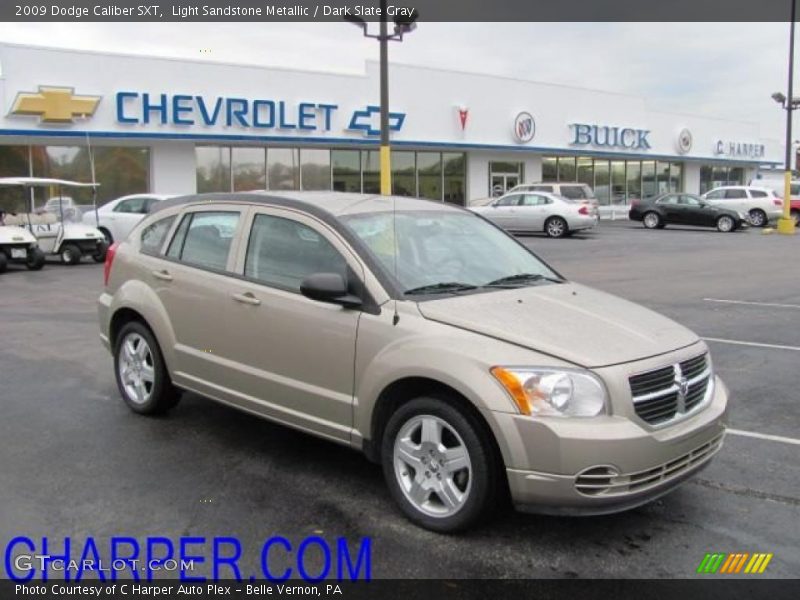 Light Sandstone Metallic / Dark Slate Gray 2009 Dodge Caliber SXT