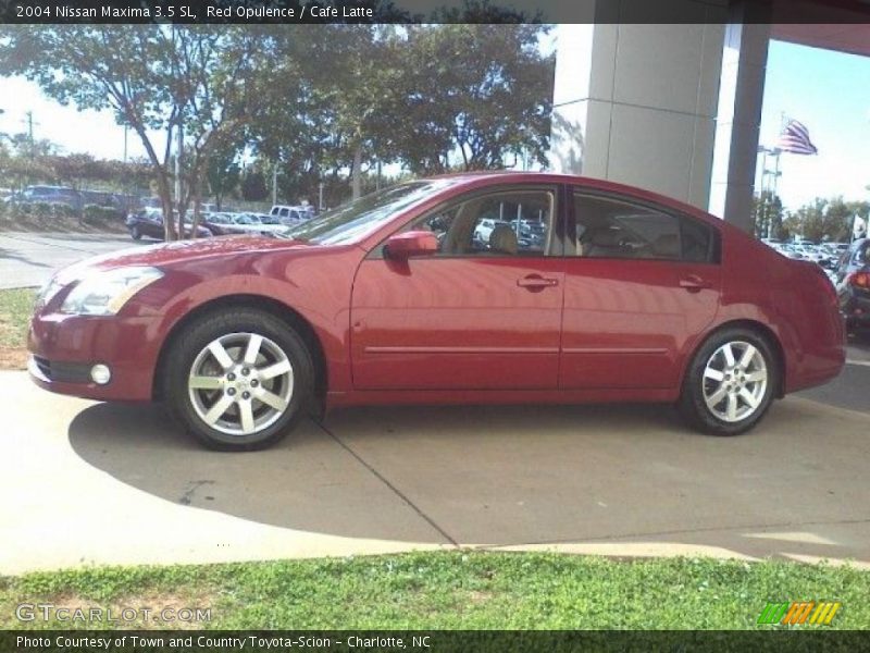 Red Opulence / Cafe Latte 2004 Nissan Maxima 3.5 SL