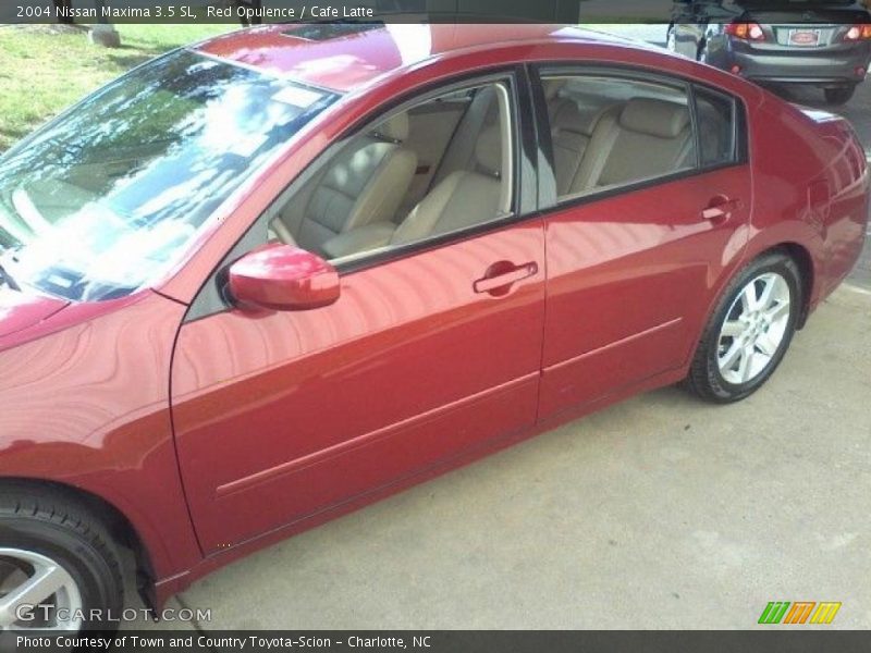 Red Opulence / Cafe Latte 2004 Nissan Maxima 3.5 SL