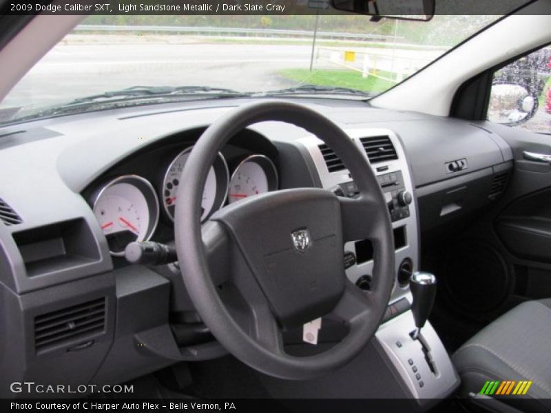Light Sandstone Metallic / Dark Slate Gray 2009 Dodge Caliber SXT