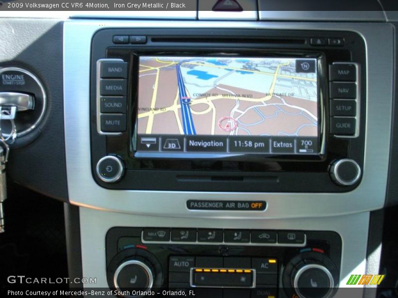 Navigation of 2009 CC VR6 4Motion