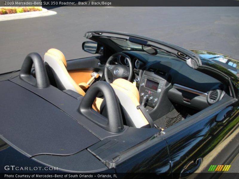 Black / Black/Beige 2009 Mercedes-Benz SLK 350 Roadster