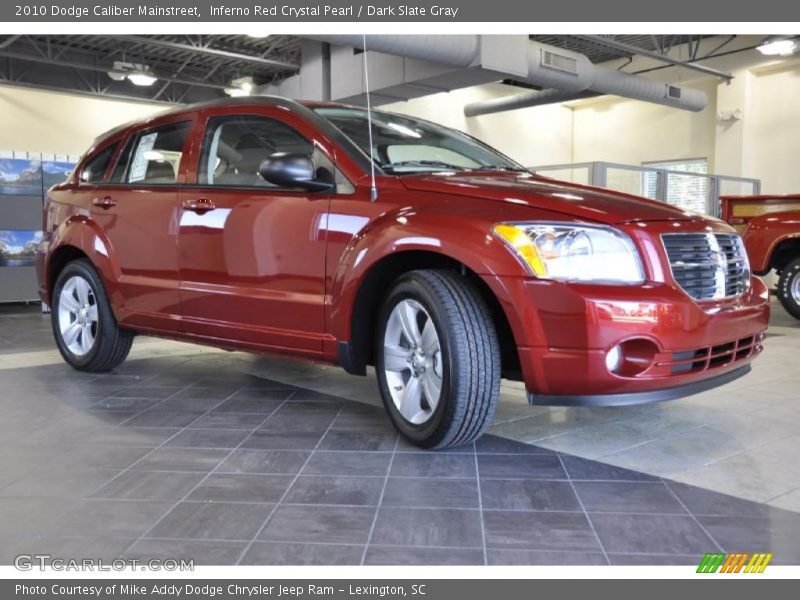 Inferno Red Crystal Pearl / Dark Slate Gray 2010 Dodge Caliber Mainstreet
