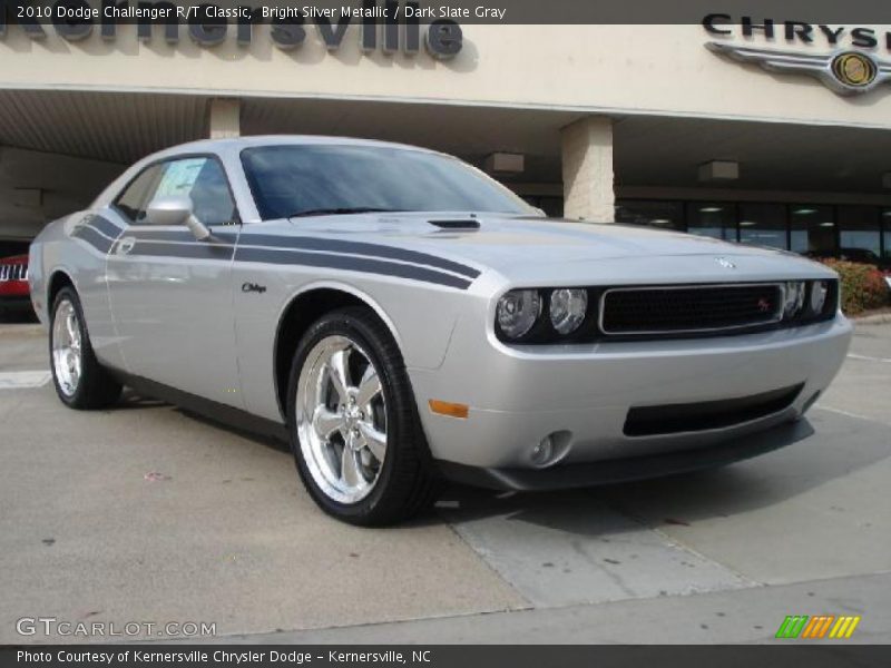 Bright Silver Metallic / Dark Slate Gray 2010 Dodge Challenger R/T Classic