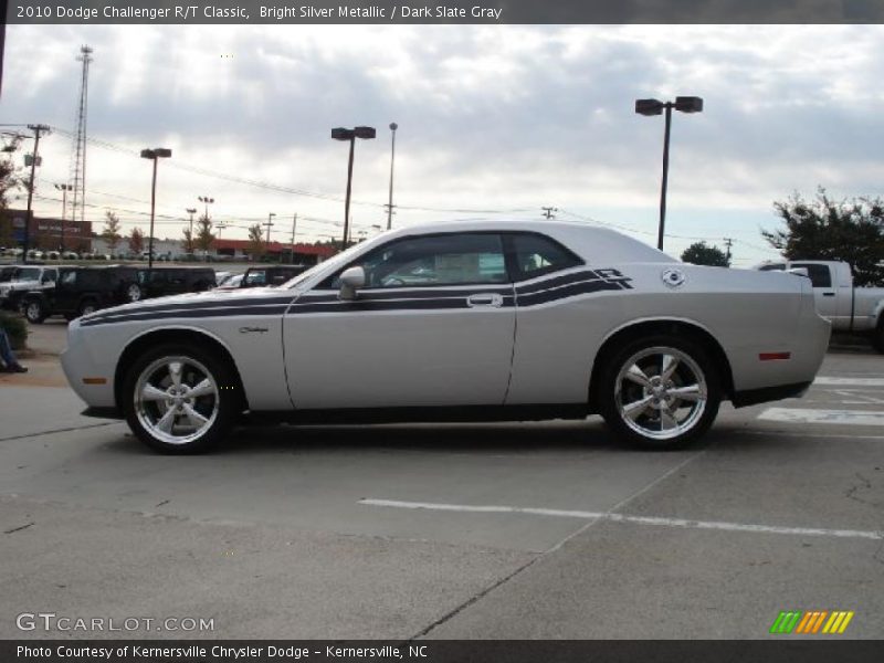 Bright Silver Metallic / Dark Slate Gray 2010 Dodge Challenger R/T Classic