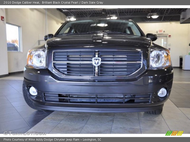 Brilliant Black Crystal Pearl / Dark Slate Gray 2010 Dodge Caliber Heat