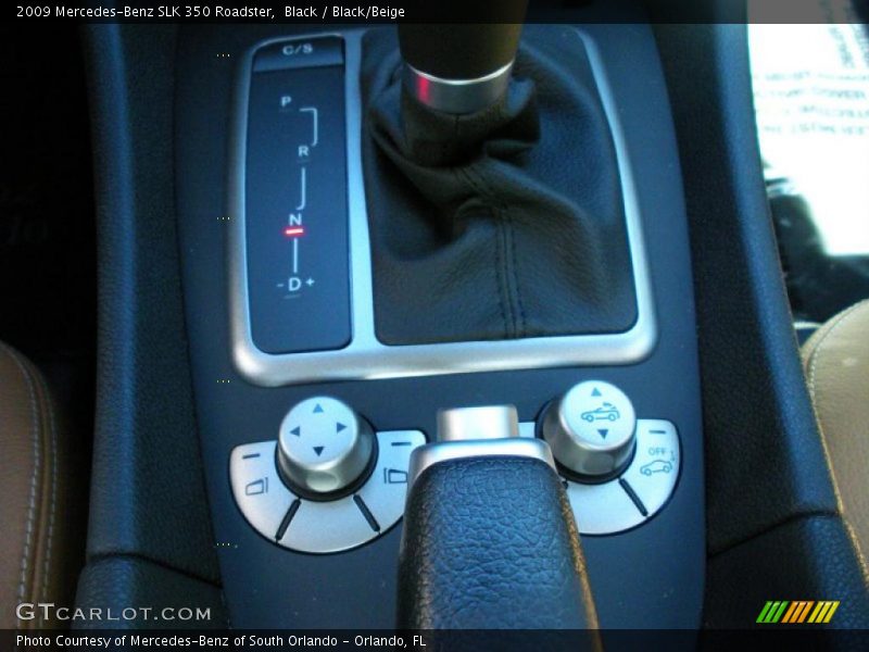 Black / Black/Beige 2009 Mercedes-Benz SLK 350 Roadster