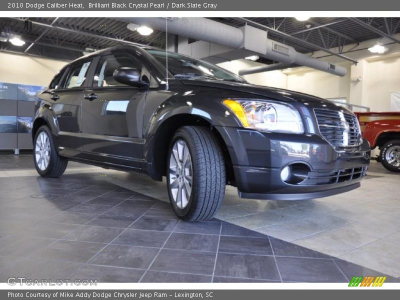 Brilliant Black Crystal Pearl / Dark Slate Gray 2010 Dodge Caliber Heat