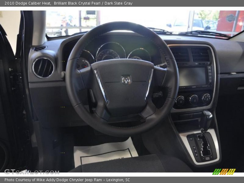 Brilliant Black Crystal Pearl / Dark Slate Gray 2010 Dodge Caliber Heat