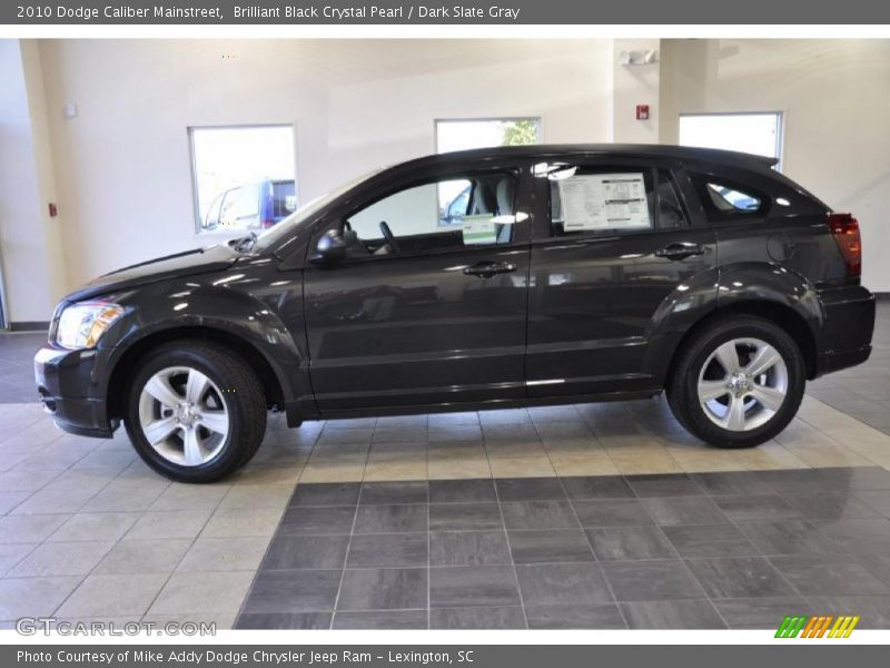 Brilliant Black Crystal Pearl / Dark Slate Gray 2010 Dodge Caliber Mainstreet