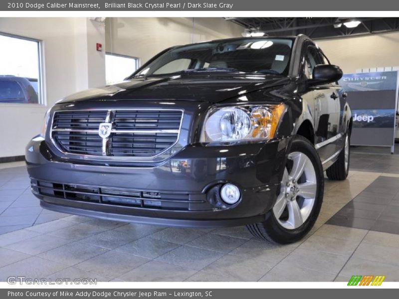 Brilliant Black Crystal Pearl / Dark Slate Gray 2010 Dodge Caliber Mainstreet