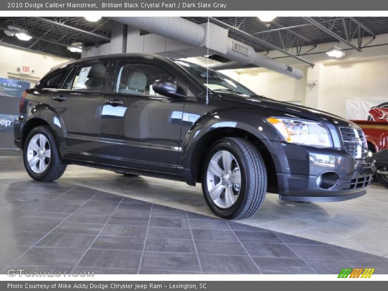 Brilliant Black Crystal Pearl / Dark Slate Gray 2010 Dodge Caliber Mainstreet