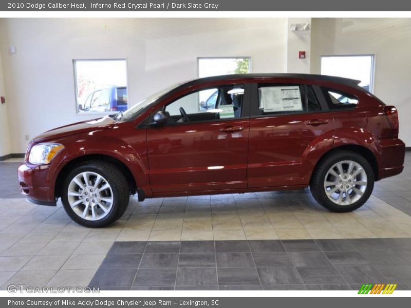 Inferno Red Crystal Pearl / Dark Slate Gray 2010 Dodge Caliber Heat