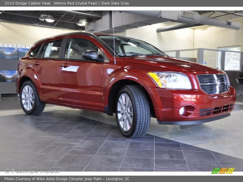 Inferno Red Crystal Pearl / Dark Slate Gray 2010 Dodge Caliber Heat