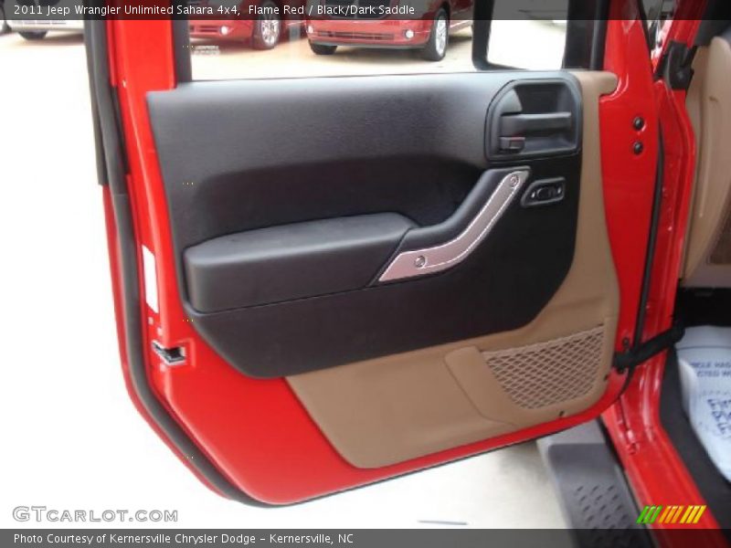 Flame Red / Black/Dark Saddle 2011 Jeep Wrangler Unlimited Sahara 4x4