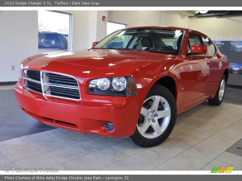 TorRed / Dark Slate Gray 2010 Dodge Charger 3.5L