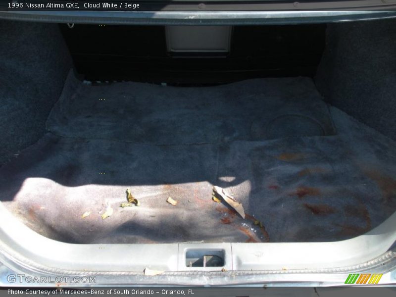 Cloud White / Beige 1996 Nissan Altima GXE