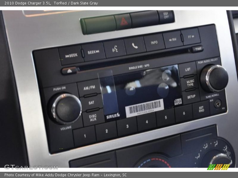 TorRed / Dark Slate Gray 2010 Dodge Charger 3.5L