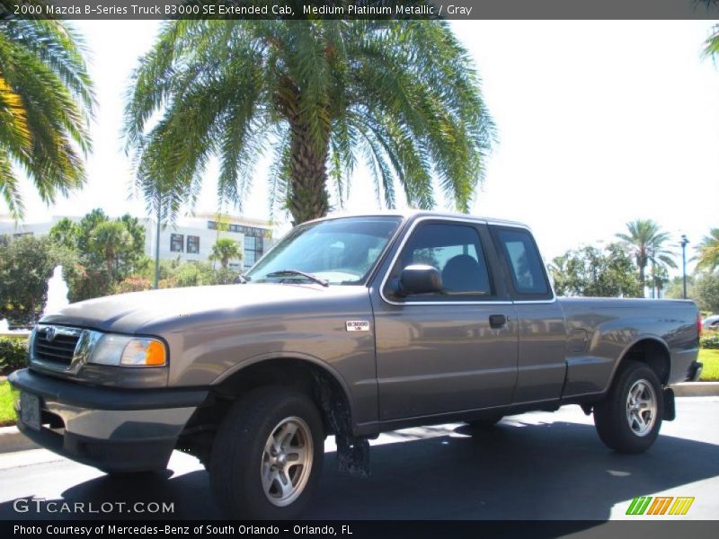 Medium Platinum Metallic / Gray 2000 Mazda B-Series Truck B3000 SE Extended Cab