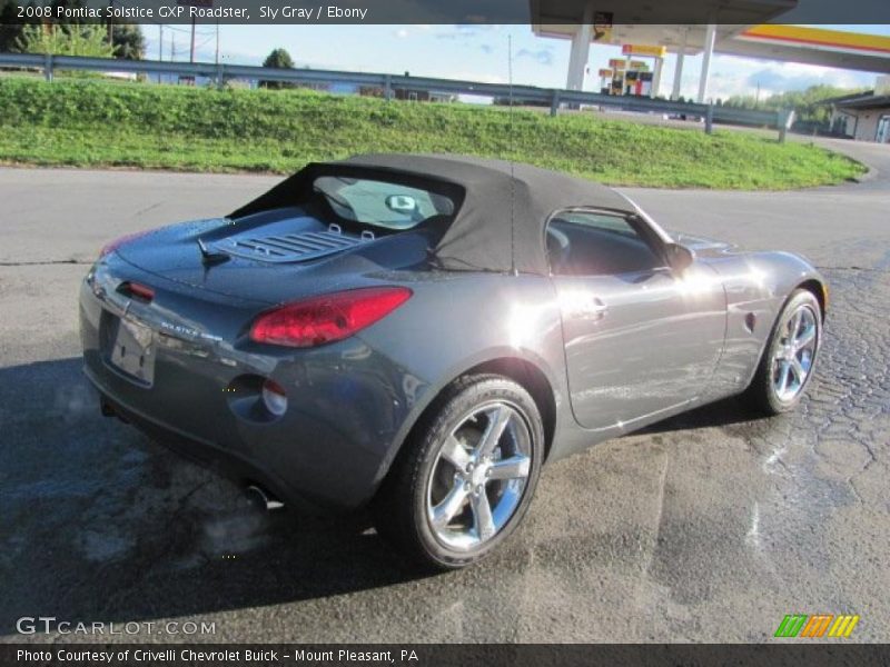 Sly Gray / Ebony 2008 Pontiac Solstice GXP Roadster