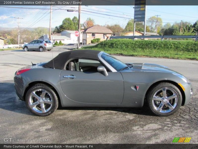 Sly Gray / Ebony 2008 Pontiac Solstice GXP Roadster