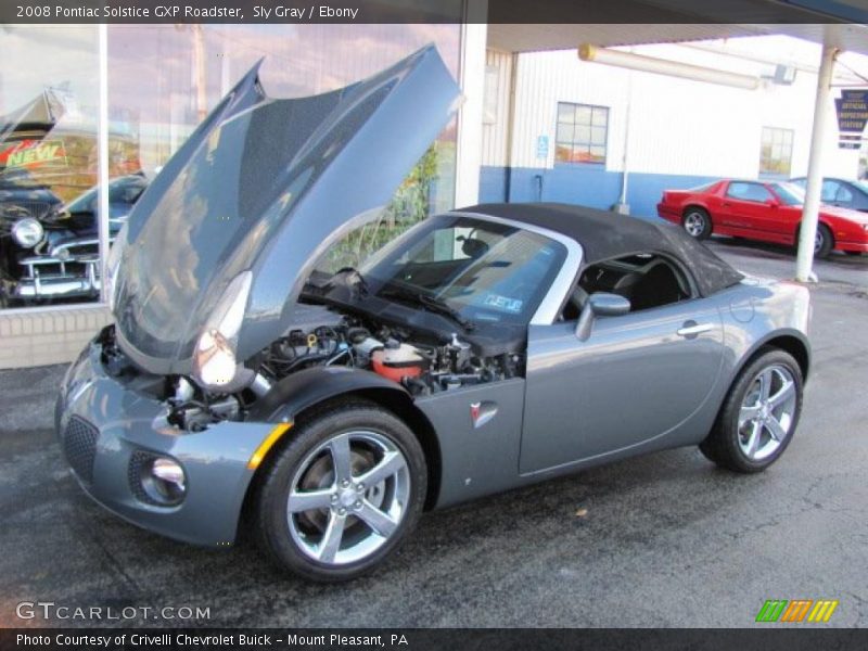 Sly Gray / Ebony 2008 Pontiac Solstice GXP Roadster