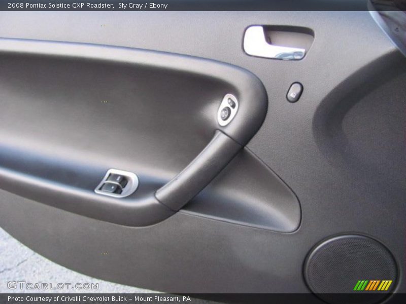 Sly Gray / Ebony 2008 Pontiac Solstice GXP Roadster