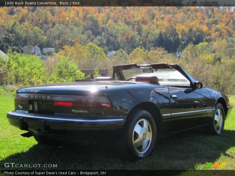 Black / Red 1990 Buick Reatta Convertible