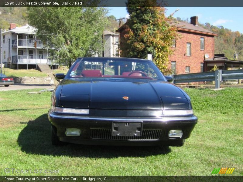 Black / Red 1990 Buick Reatta Convertible
