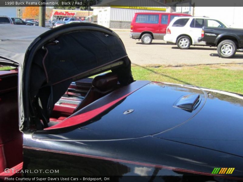 Black / Red 1990 Buick Reatta Convertible