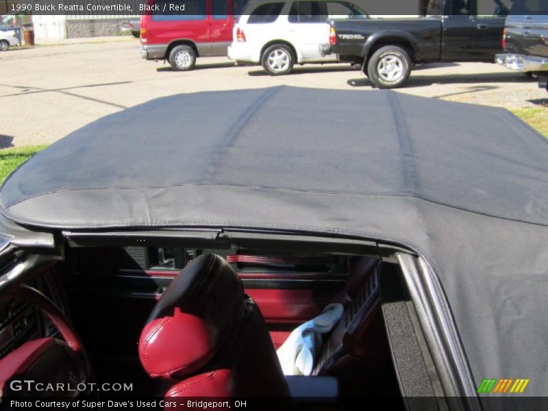 Black / Red 1990 Buick Reatta Convertible