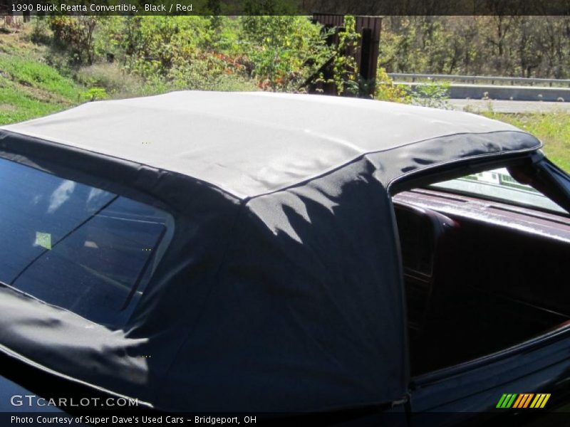 Black / Red 1990 Buick Reatta Convertible