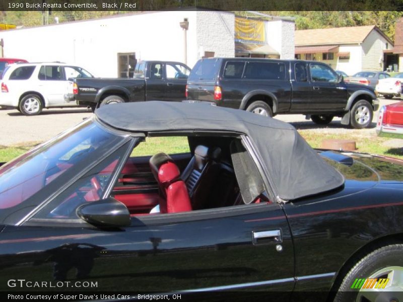 Black / Red 1990 Buick Reatta Convertible