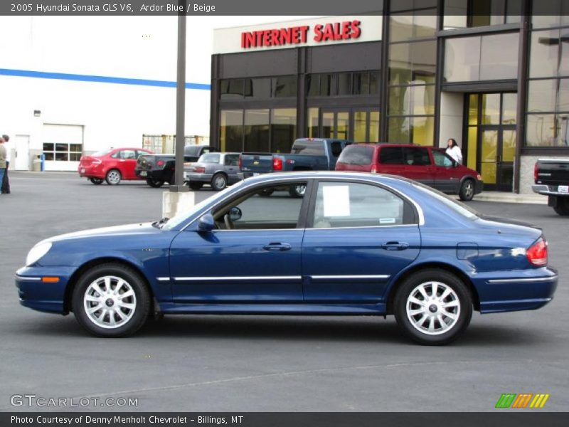 Ardor Blue / Beige 2005 Hyundai Sonata GLS V6