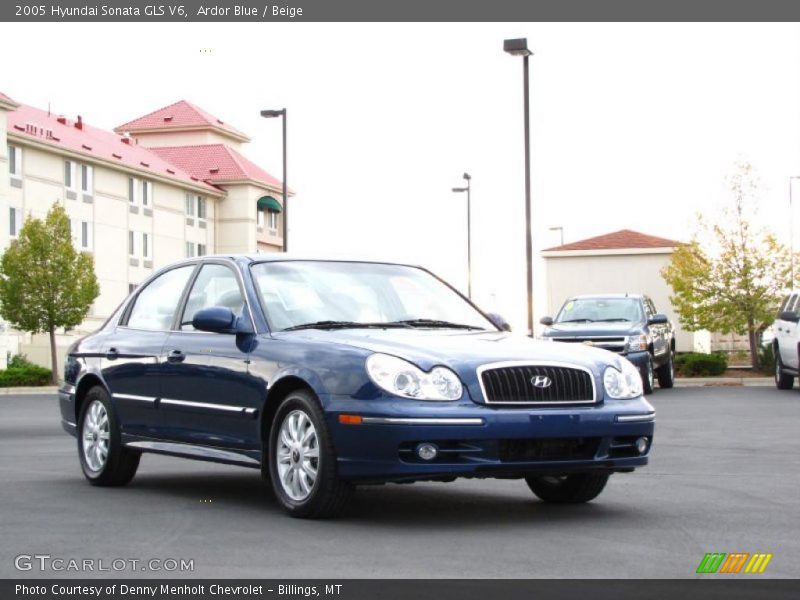 Ardor Blue / Beige 2005 Hyundai Sonata GLS V6