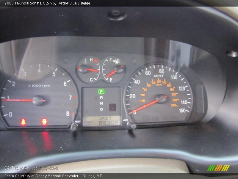 Ardor Blue / Beige 2005 Hyundai Sonata GLS V6