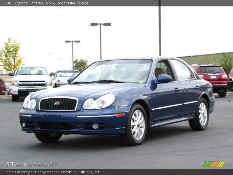 Ardor Blue / Beige 2005 Hyundai Sonata GLS V6