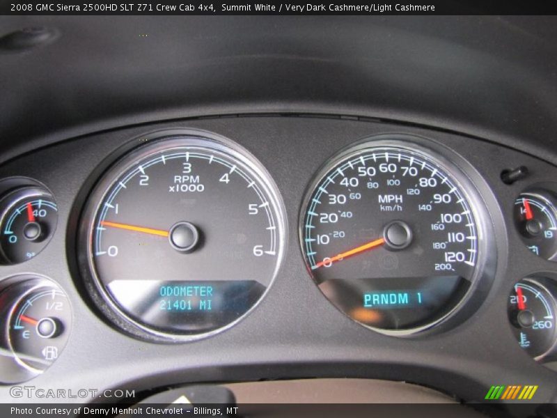  2008 Sierra 2500HD SLT Z71 Crew Cab 4x4 SLT Z71 Crew Cab 4x4 Gauges