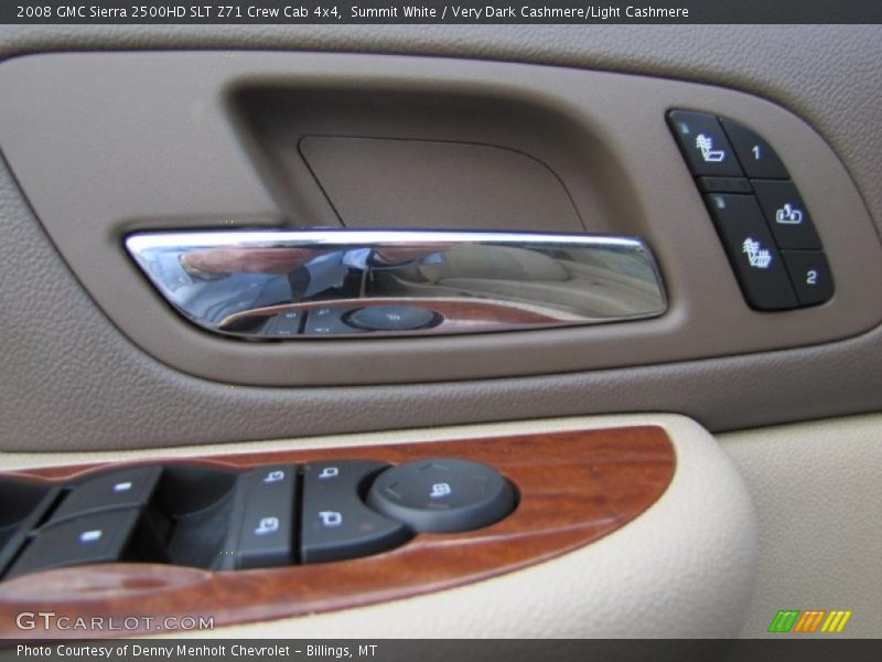 Summit White / Very Dark Cashmere/Light Cashmere 2008 GMC Sierra 2500HD SLT Z71 Crew Cab 4x4