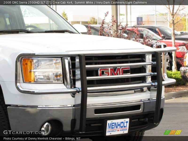 Summit White / Very Dark Cashmere/Light Cashmere 2008 GMC Sierra 2500HD SLT Z71 Crew Cab 4x4