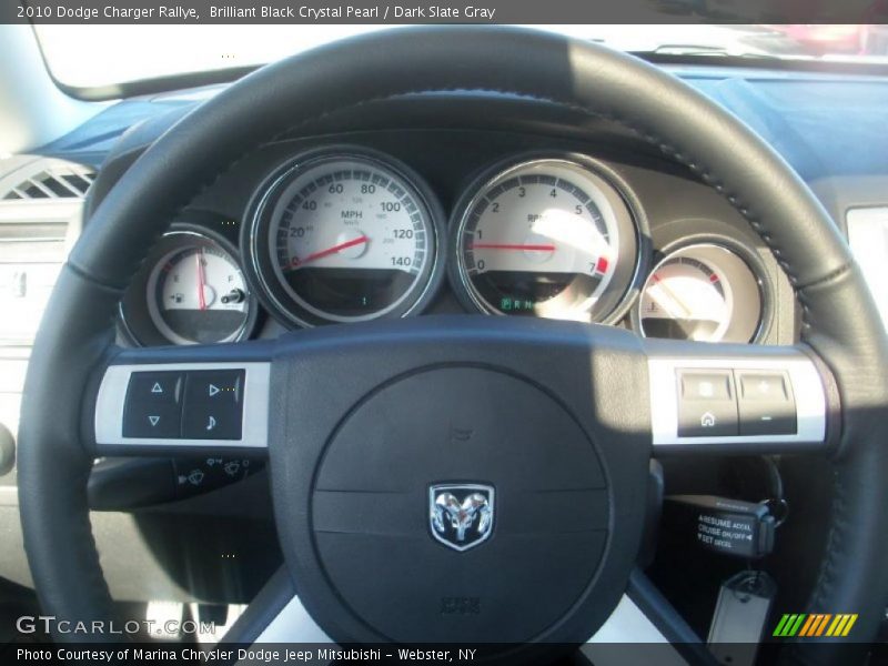 Brilliant Black Crystal Pearl / Dark Slate Gray 2010 Dodge Charger Rallye