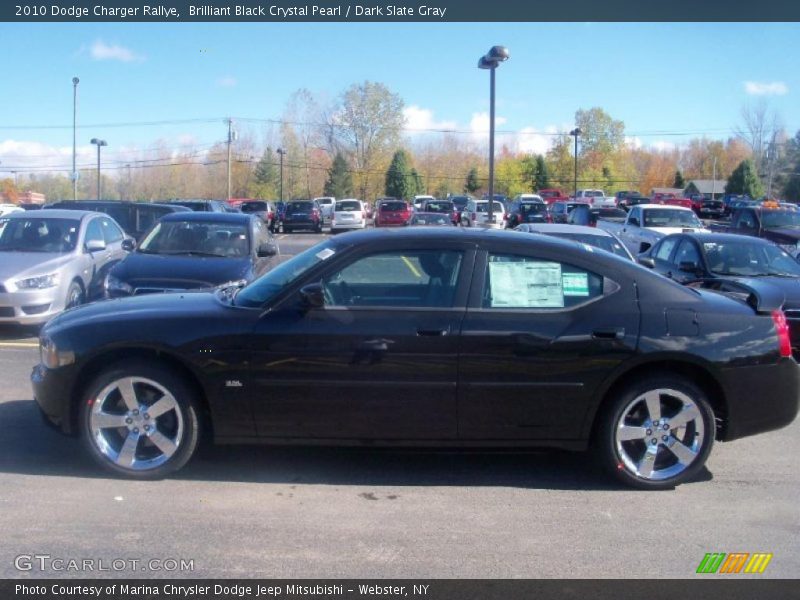 Brilliant Black Crystal Pearl / Dark Slate Gray 2010 Dodge Charger Rallye